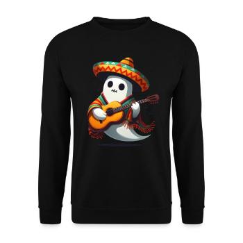 L’ du Cinco de Mayo avec sombrero - Sweat-shirt Unisexe - noir - Devant - Alina (178cm) & Michal (187cm)