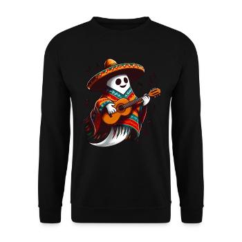 L’ du Cinco de Mayo avec sombrero - Sweat-shirt Unisexe - noir - Devant - Alina (178cm) & Michal (187cm)