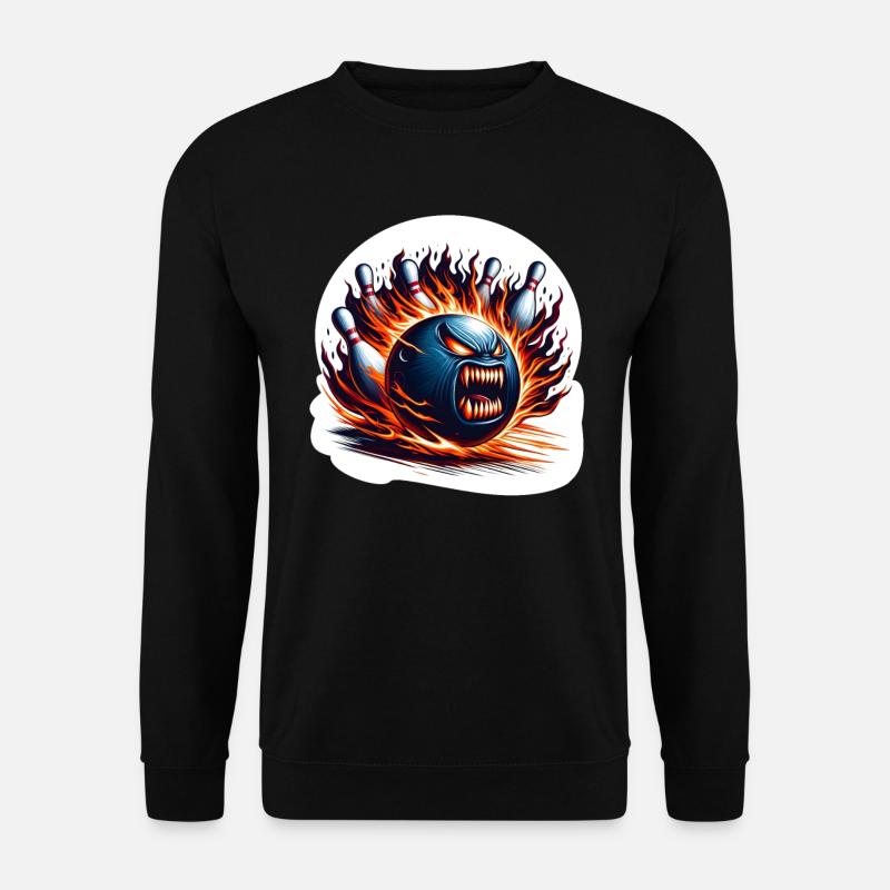 Feuer-Bowling - Unisex Pullover - Schwarz