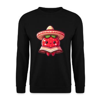 Fraise mexicaine - Sweat-shirt Unisexe - noir - Devant - Alina (178cm) & Michal (187cm)