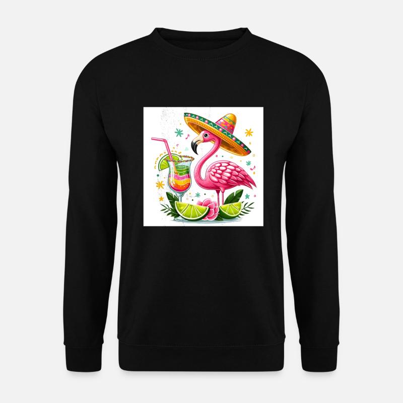 Cinco de Mayo Flamingo - Unisex Pullover - Schwarz