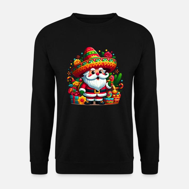 Cinco de Mayo Santa Claus - Unisex Sweatshirt - black
