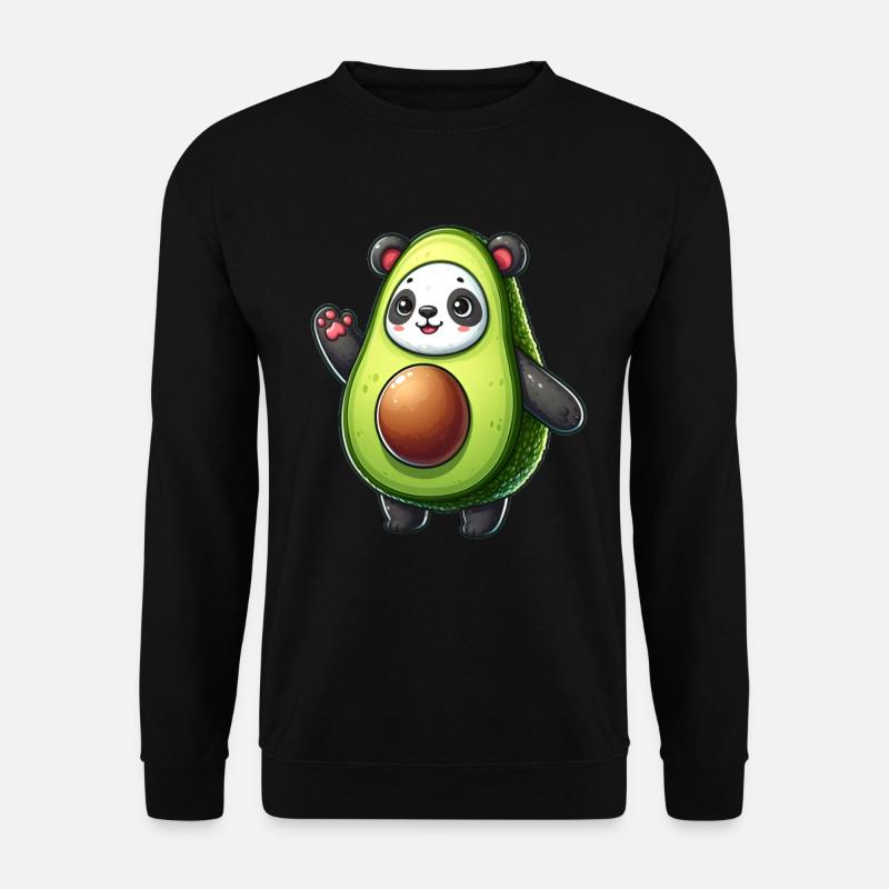 Panda in avocado costume - Unisex Sweatshirt - black