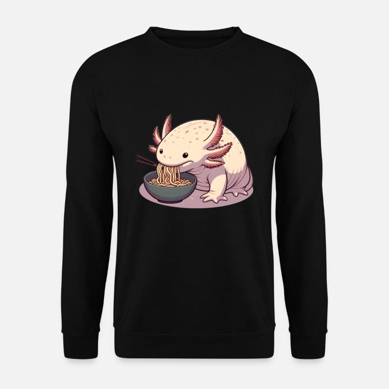 L’heure des ramen pour l’axolotl - Sweat-shirt Unisexe - noir
