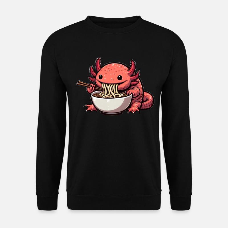 L’heure des ramen pour l’axolotl - Sweat-shirt Unisexe - noir