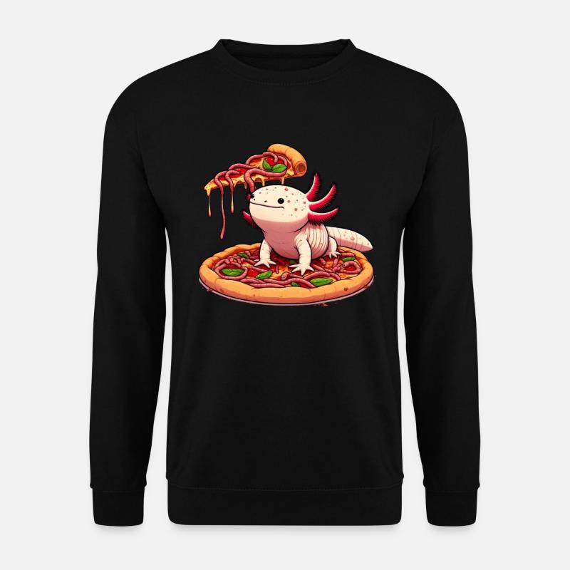 Pizza Party for Axolotl - Unisex Sweatshirt - black