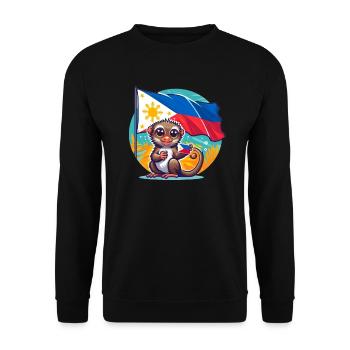 Philippinischer Stolz - Unisex Pullover - Schwarz - Vorne - Alina (178cm) & Michal (187cm)