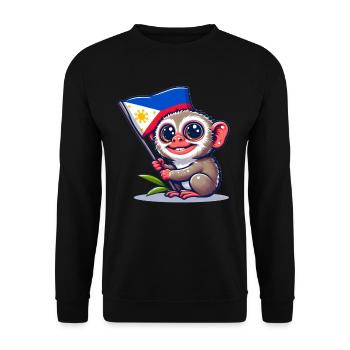 Philippinischer Stolz - Unisex Pullover - Schwarz - Vorne - Alina (178cm) & Michal (187cm)