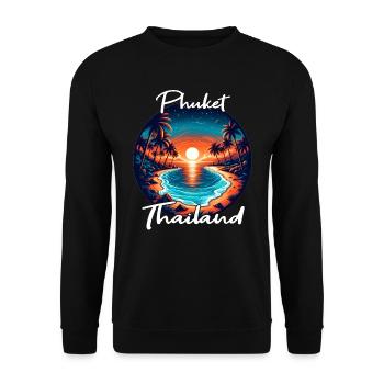 Sunset in Phuket - Unisex Sweatshirt - black - Front - Alina (178cm) & Michal (187cm)
