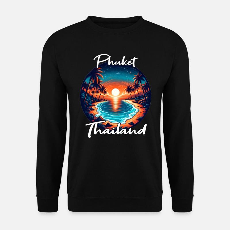 Coucher de soleil à Phuket - Sweat-shirt Unisexe - noir