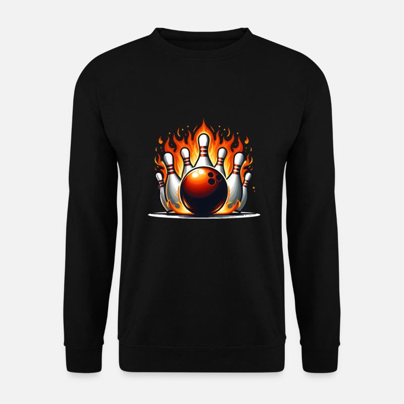 Boule de feu au bowling - Sweat-shirt Unisexe - noir