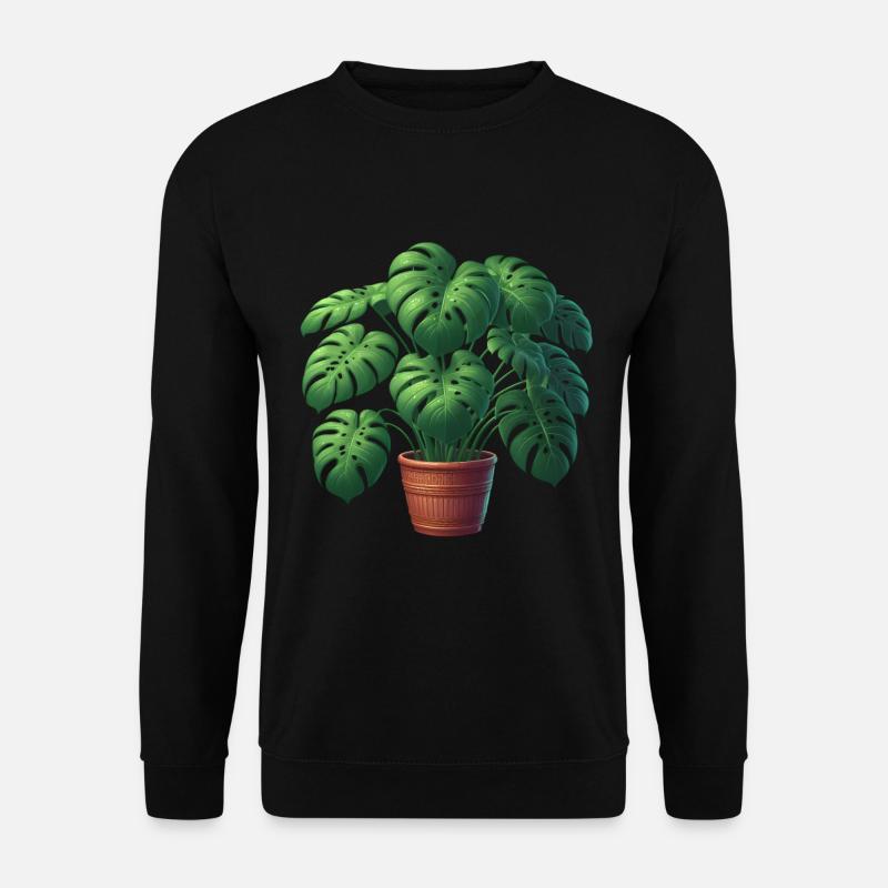 Wunderschöne Monstera Pflanze - Unisex Pullover - Schwarz