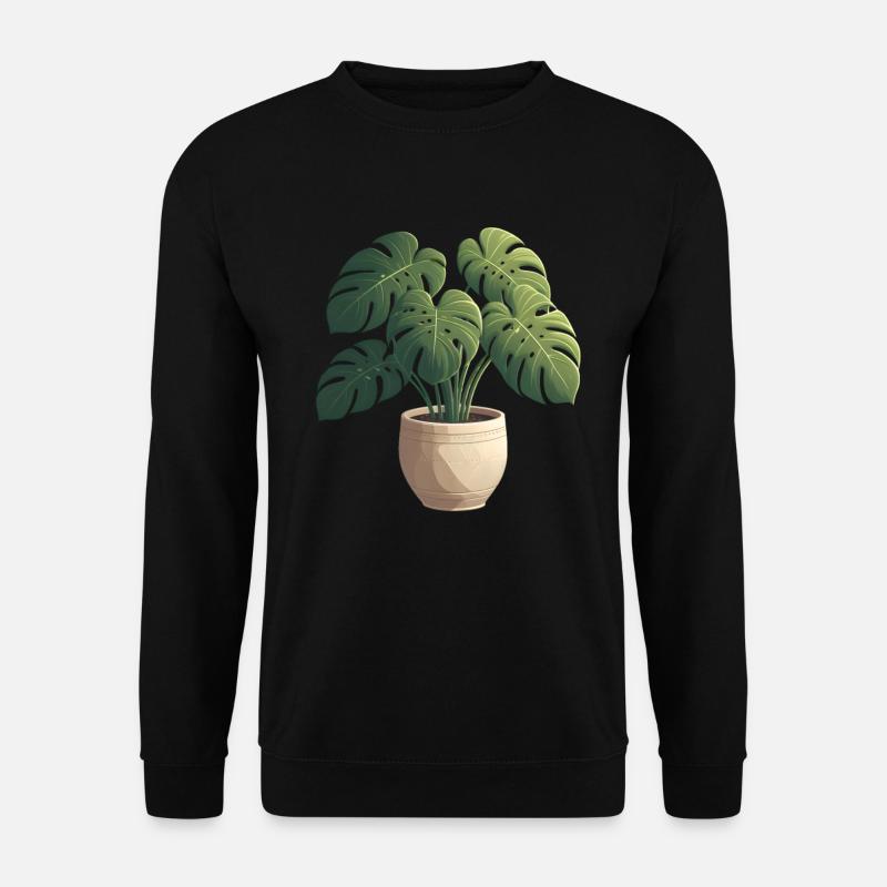 Wunderschöne Monstera Pflanze - Unisex Pullover - Schwarz