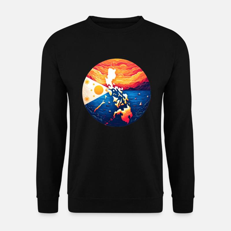 Sunset over the Philippines - Unisex Sweatshirt - black