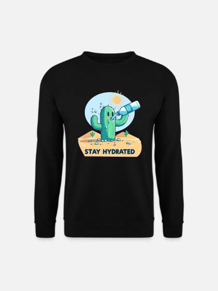 Cactus dans le désert - Sweat-shirt Unisexe - noir