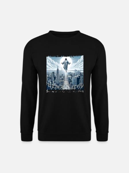 Jesus on New York - Unisex Sweatshirt - black