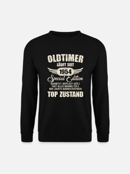 70. Geburtstag 70 Jahre Oldtimer Geschenk 1954 - Unisex Pullover - Schwarz