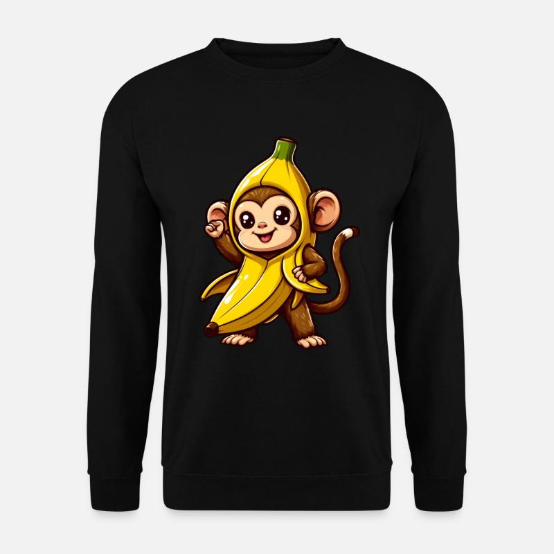 Banana Monkey - Unisex Sweatshirt - black