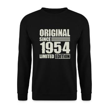 Original depuis 2004 Anniversaire 20 ans - Sweat-shirt Unisexe - noir - Devant - Alina (178cm) & Michal (187cm)