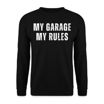 Mechanic Saying | Funny Mechanic Quote - Unisex Sweatshirt - black - Front - Alina (178cm) & Michal (187cm)
