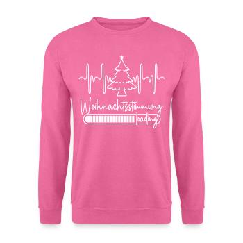 Weihnachtsstimmung loading - Unisex Pullover - Pink - Vorne