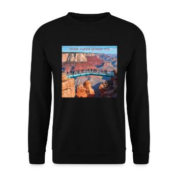 Grand Canyon SkyWalk - Unisex Pullover - Schwarz - Vorne - Alina (178cm) & Michal (187cm)