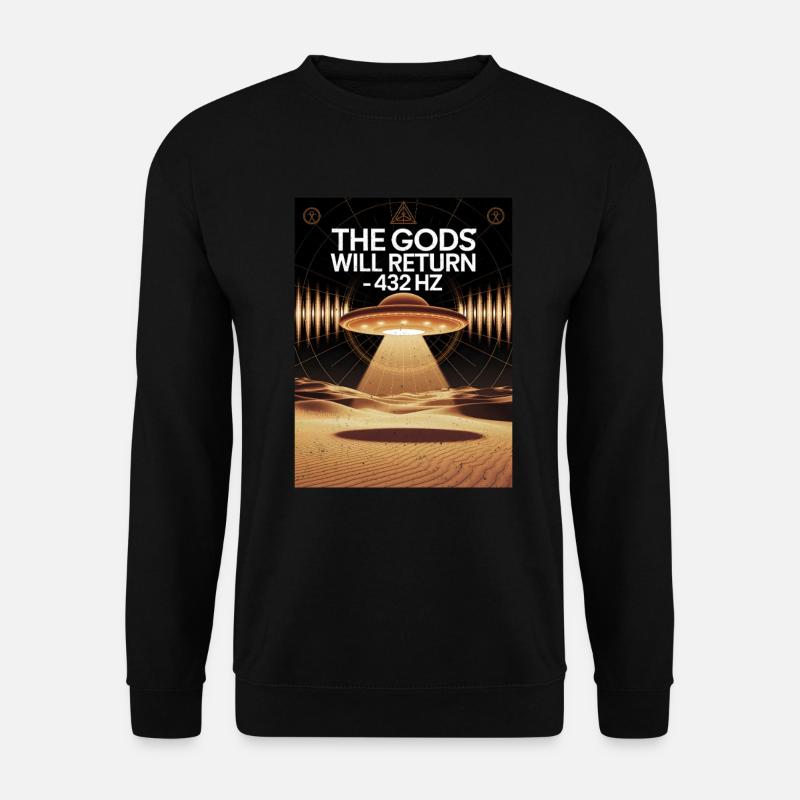 Les Dieux reviendront 432Hz - Sweat-shirt Unisexe - noir