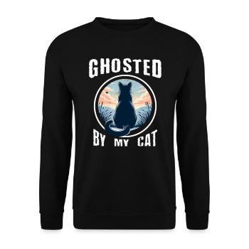 Ignored by my cat - Unisex Sweatshirt - black - Front - Alina (178cm) & Michal (187cm)