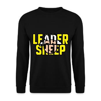 Leader sheep - Sweat-shirt Unisexe - noir - Devant - Alina (178cm) & Michal (187cm)