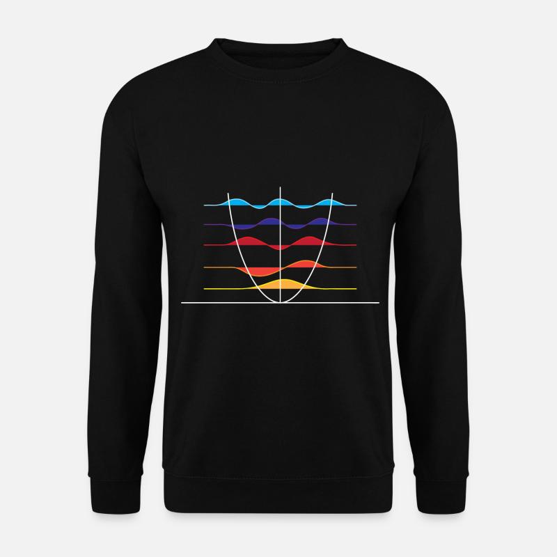 Physics wave overlay - Unisex Sweatshirt - black