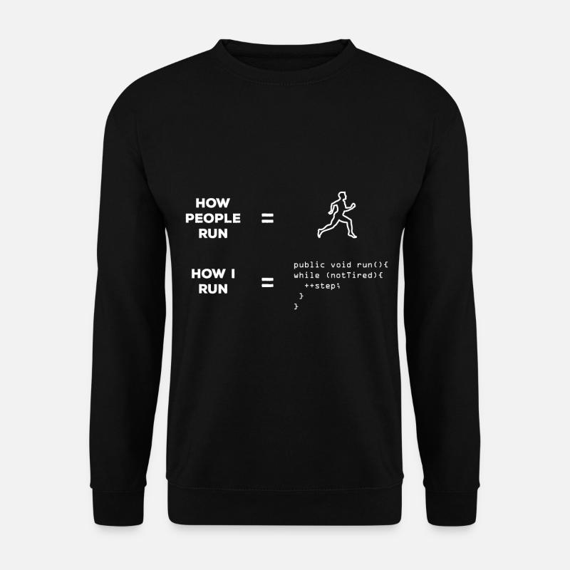Software developer runner - Unisex Sweatshirt - black