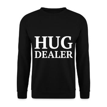 Festival des marchands Hug - Sweat-shirt Unisexe - noir - Devant - Alina (178cm) & Michal (187cm)