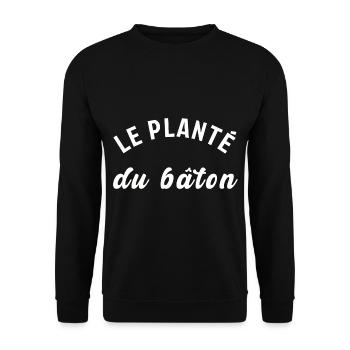 Le planté de bâtons - Sweat-shirt Unisexe - noir - Devant - Alina (178cm) & Michal (187cm)