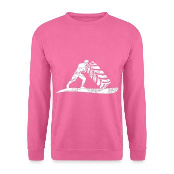 Strongman Pneus - Sweat-shirt Unisexe - rose - Devant