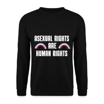 Ace Pride Mois Arc-en-ciel Cadeau LGBT Asexuel - Sweat-shirt Unisexe - noir - Devant - Alina (178cm) & Michal (187cm)