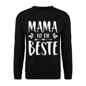 Maman est la meilleure - Sweat-shirt Unisexe - noir - Devant - Alina (178cm) & Michal (187cm)