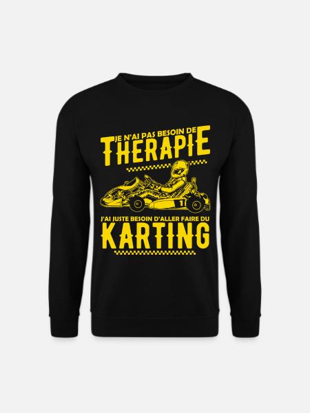 Thérapie Karting - Sweat-shirt Unisexe - noir