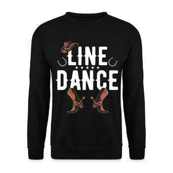 Line Dance - Unisex Pullover - Schwarz - Vorne - Alina (178cm) & Michal (187cm)