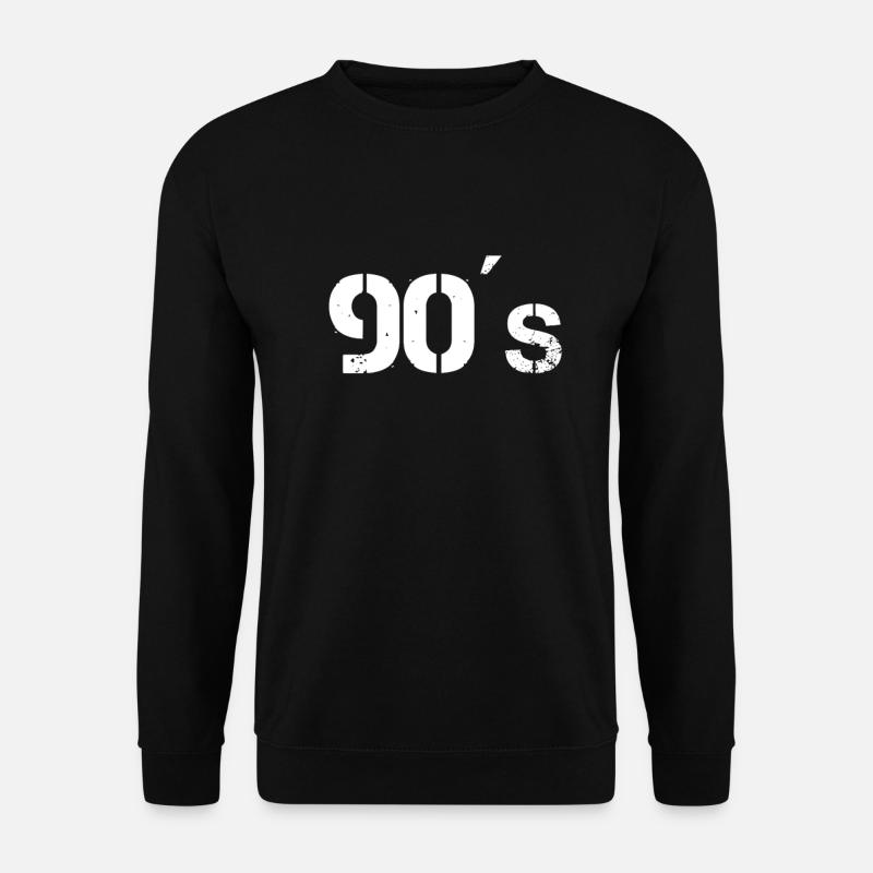 90er 90´s Neunziger Geschenkidee - Unisex Pullover - Schwarz