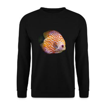 Discus discus cichlid I aquarium hobby - Sweat-shirt Unisexe - noir - Devant - Alina (178cm) & Michal (187cm)