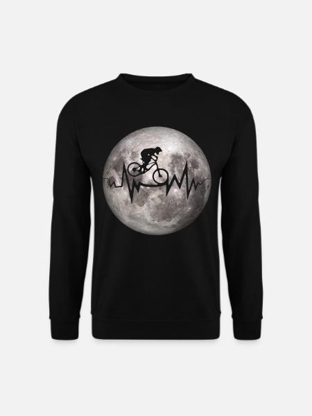 Crazy MTB Moon Heartbeat - Unisex Sweatshirt - black