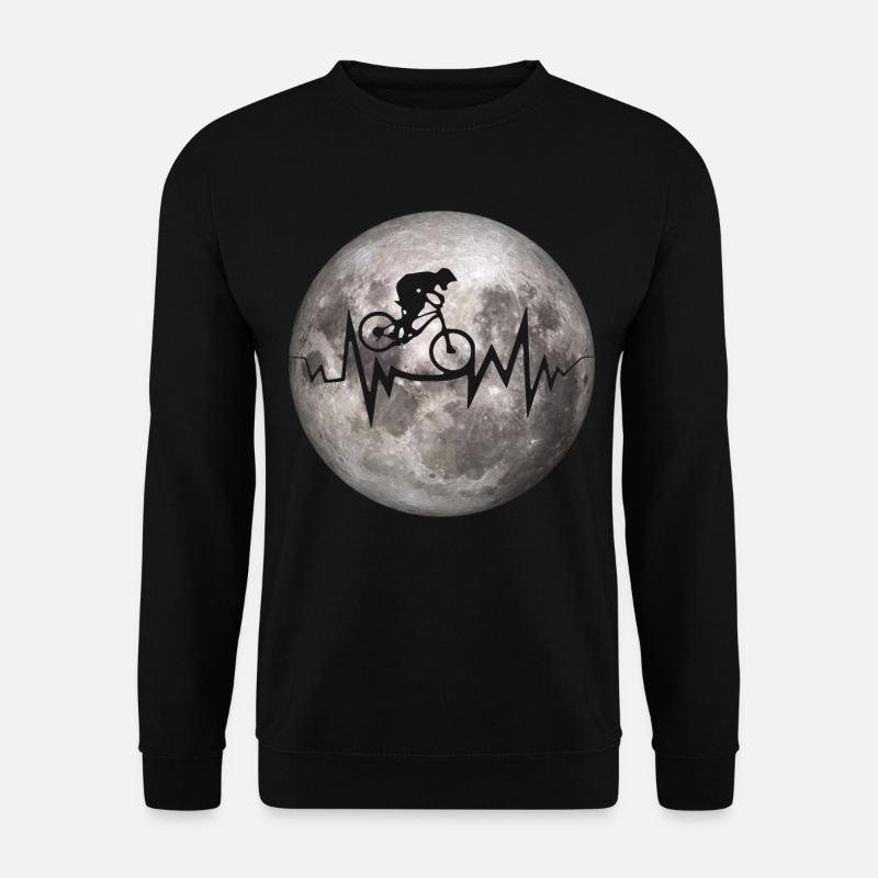 Crazy MTB Moon Heartbeat - Unisex Sweatshirt - black