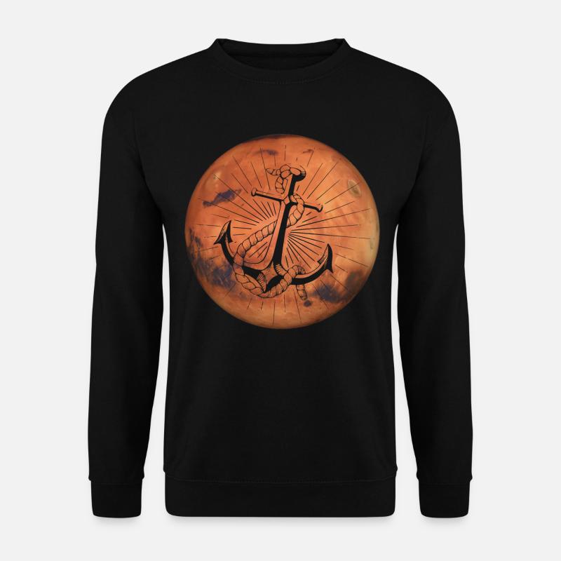 Crazy Mars - Anker - Unisex Pullover - Schwarz
