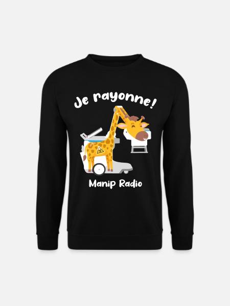 Je rayonne Manip radio Girafe Radiologie médicale - Sweat-shirt Unisexe - noir