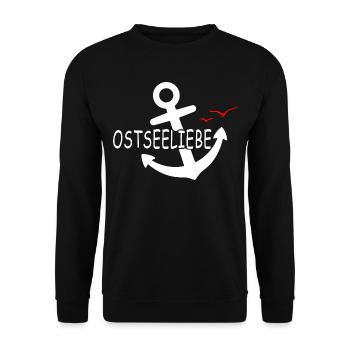 Ostseeliebe - Der verlorene Anker - Unisex Pullover - Schwarz - Vorne - Alina (178cm) & Michal (187cm)