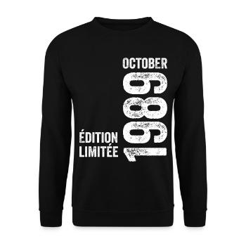 Legends October 1989 Vintage October 1989 Retro - Unisex Sweatshirt - black - Front - Alina (178cm) & Michal (187cm)