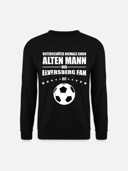 Alter Mann - Elversberg Fan | Retro Vintage Design - Unisex Pullover - Schwarz