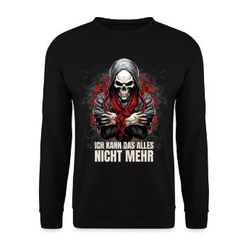 Je ne peux plus faire tout ça - Sweat-shirt Unisexe - noir - Devant - Alina (178cm) & Michal (187cm)