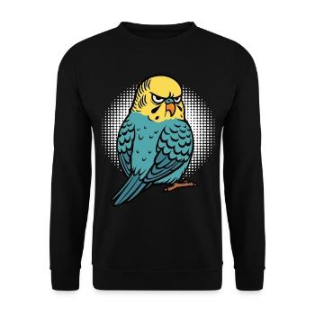 Budgerigars Budgie Owners Budgies - Unisex Sweatshirt - black - Front - Alina (178cm) & Michal (187cm)