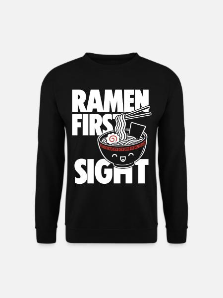 Ramen First Kawaii Noodle Lover Design - Unisex Pullover - Schwarz